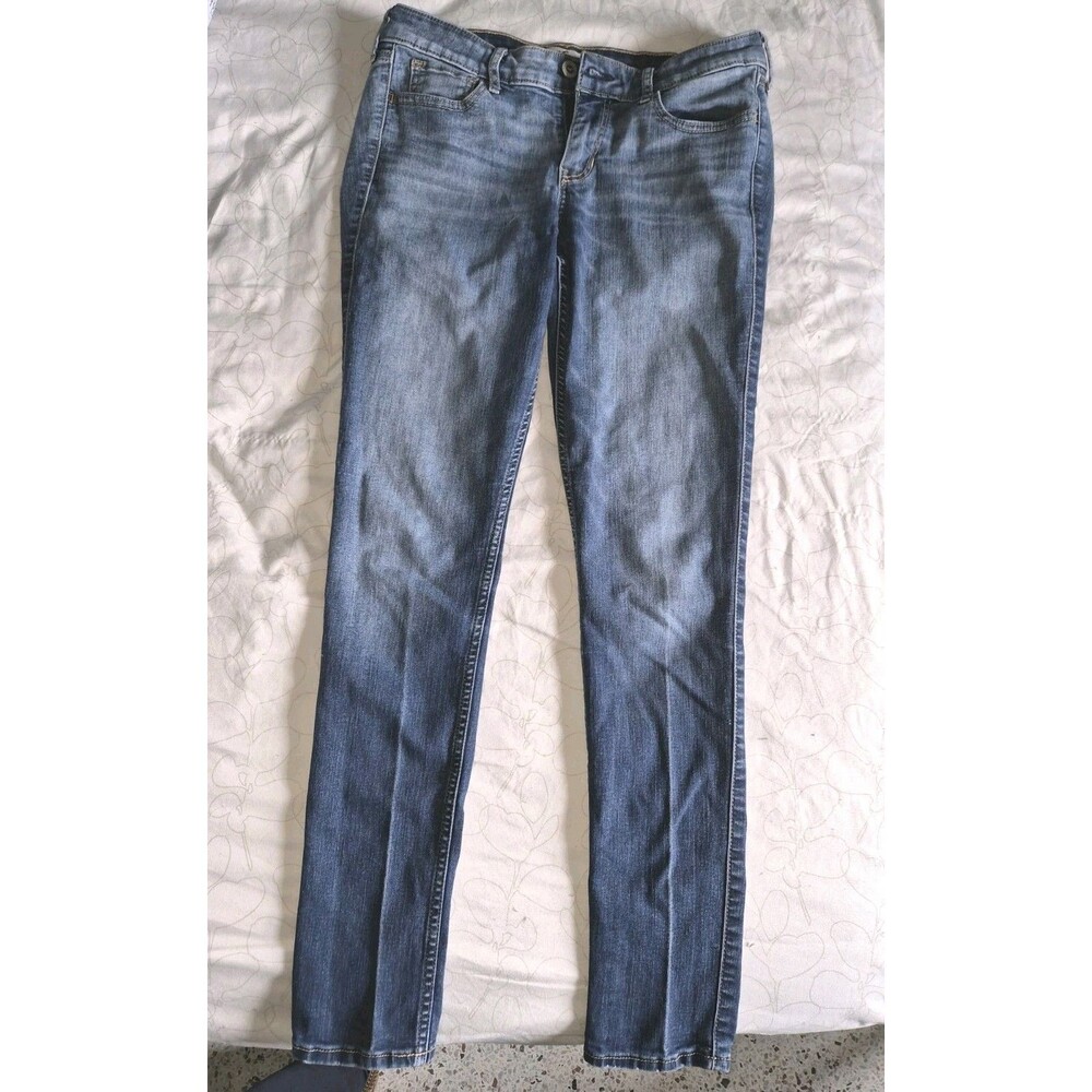 Hollister Skinny & Slim Medium Wash Blue Denim Women's Jeans Comfort 5-Pocket